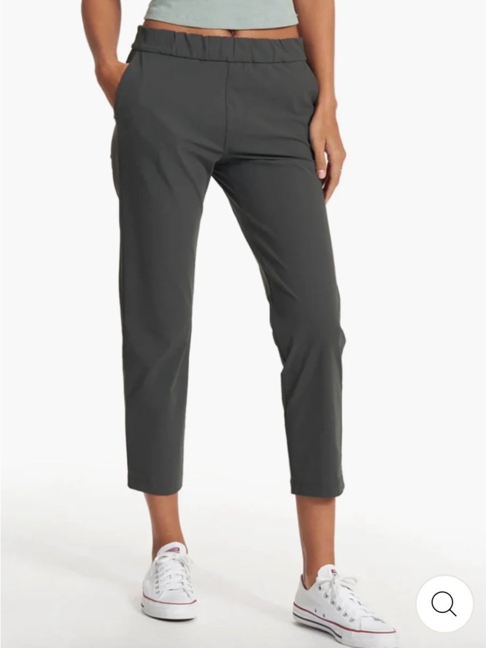 Vuori Miles Ankle Pants Grey Size M Athleisure Casual Work Out Walking Sporty - Picture 2 of 16